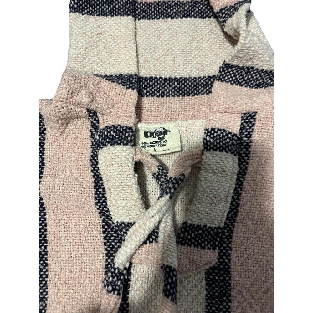 Pink And Blue Large Drug Rug Pull Over - Picture 3 of 5
